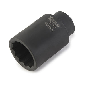 Titan Tools 39 mm 1/2 Inch Dr. 12 pt Axle Nut Socket 15239 - ToolPlanet