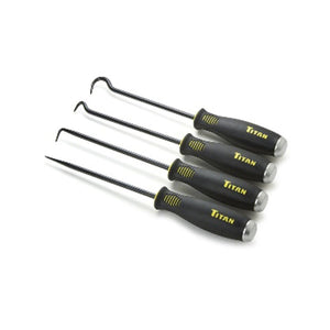 Titan Tools 4 Pc Jumbo Bolstered Pick Hook Set 17224 - ToolPlanet