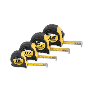 Titan Tools 4 Pc. Tape Measure Set 12, 16, 25, 32 Inch 10902 - ToolPlanet