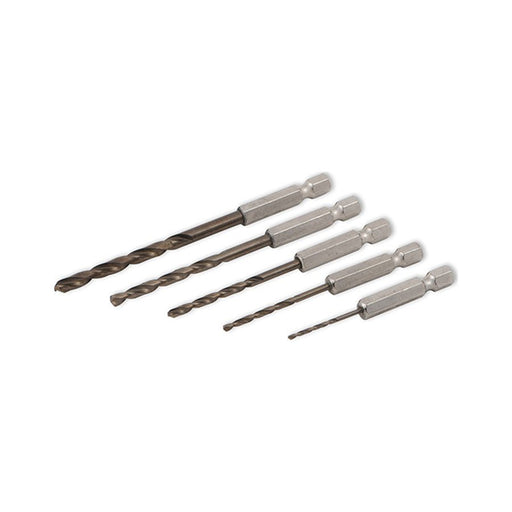 Titan Tools 5pc Hex Shank Drill Bit Set 16505 - ToolPlanet