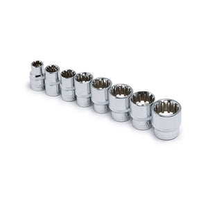 Titan Tools 8 Pc 3/8 Inch Dr. Metric Spline Socket Set 15202 - ToolPlanet