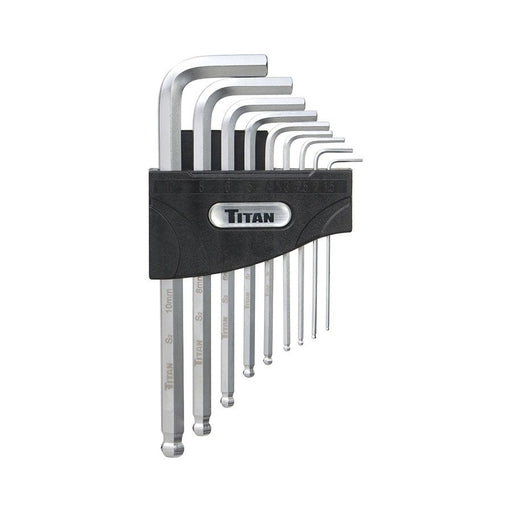 Titan Tools 9 Pc Detent Ball Metric Hex Key Set 12736 - ToolPlanet