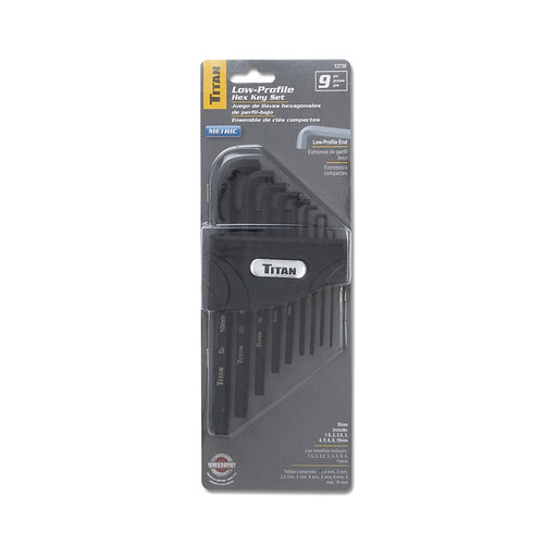 Titan Tools 9 Pc Metric Stubby Hex Key Set 12738 - ToolPlanet