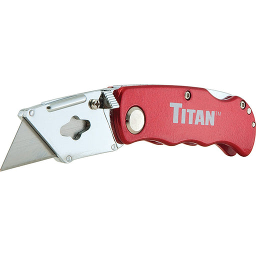 Titan Tools Folding Utility Knife - Red 11015 - ToolPlanet