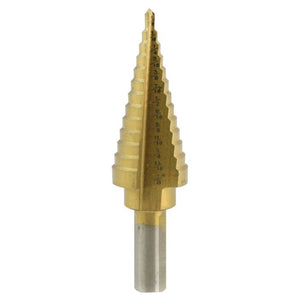 Titanium Step Dril Bit SAE Metal 1/8 - 7/8 Inch - ToolPlanet