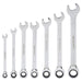Tooluxe 7 pc Ratcheting Wrench Set Metric 8mm to 19mm 03112L - ToolPlanet