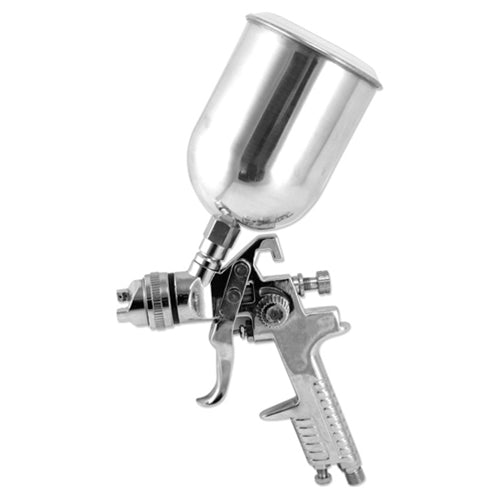 Tooluxe HVLP Paint Spay Gun with Gauge and Aluminum Cup - ToolPlanet