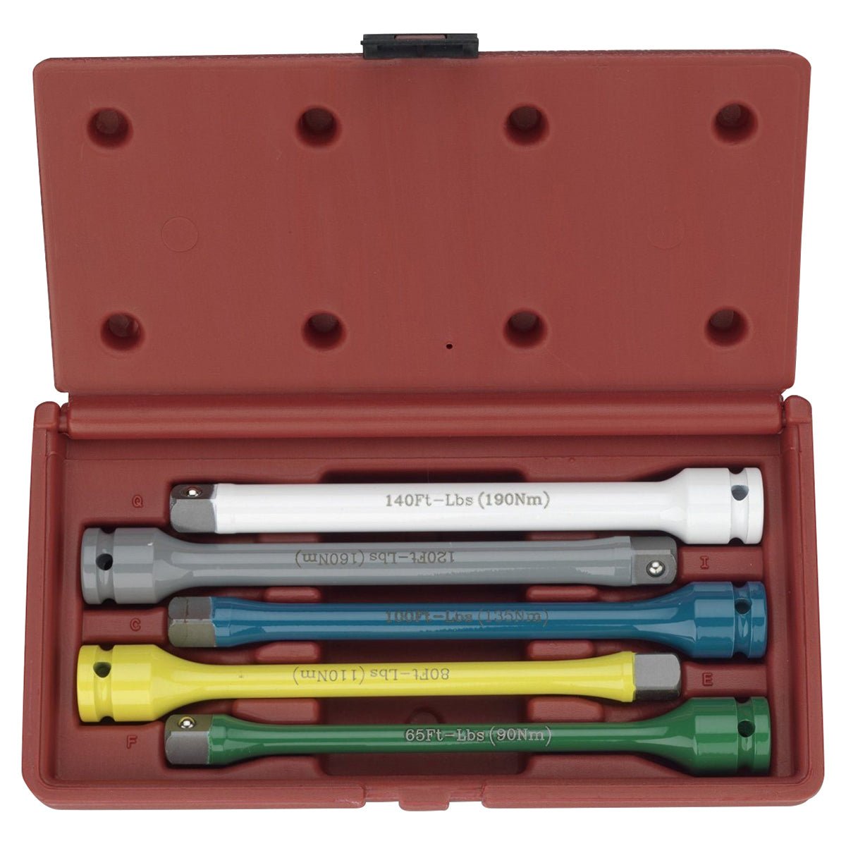 Neiko Tools 5 1-2 Drive Torque Extension Bar Set 02450A - ToolPlanet