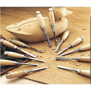 Wood Lathe Turning Tools Chisel Set 12 Pc. Steelex D2227 - ToolPlanet