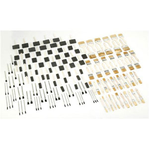 Woodstock 150 Pc. Mega Brush Set Foam Bristle Glue D3105 - ToolPlanet