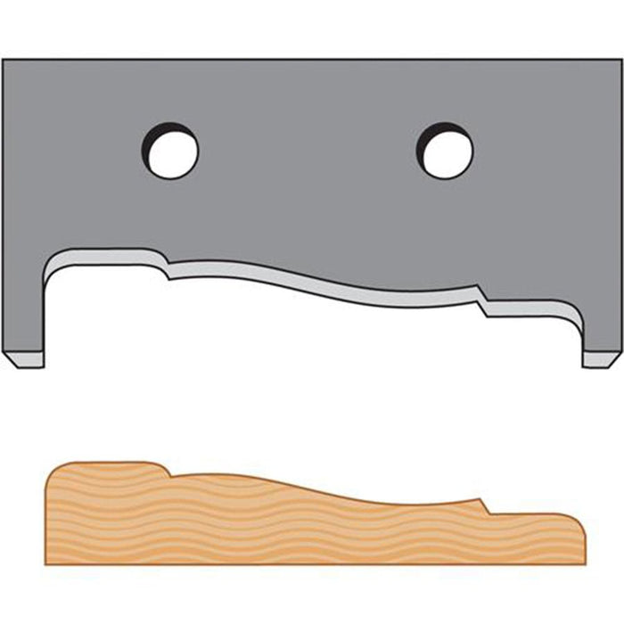 Woodstock 3-1/4 Inch Casing Moulding Knife Set of 2 D3328 - ToolPlanet