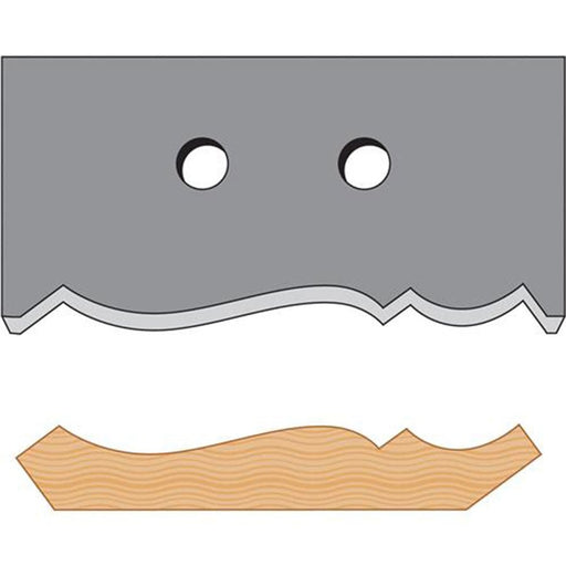 Woodstock 4-5/8 Inch Crown Moulding Knife Set of 2 D3338 - ToolPlanet