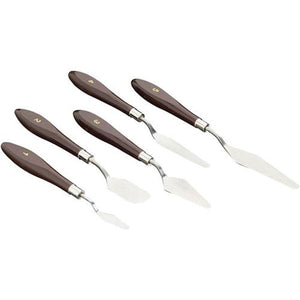 Woodstock 5 Pc Putty Oil Paint Palette Spatula Spreader Set D3168 - ToolPlanet