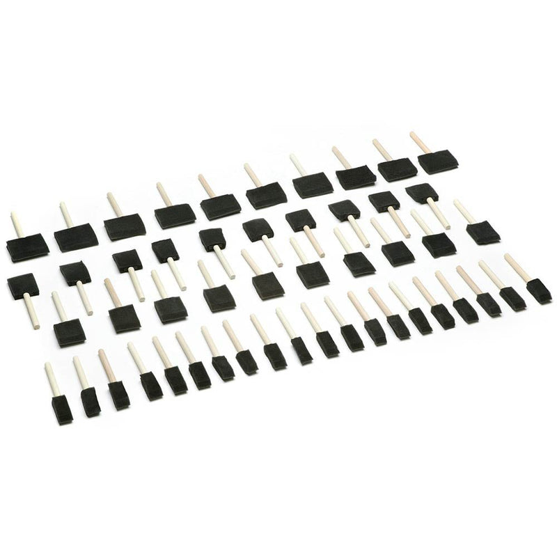 Woodstock 50 pc Paint Brush Set Foam Brushes D2024 - ToolPlanet