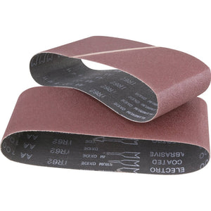 Woodstock 60 grit Aluminum Oxide Sanding Belt 4 x 24 In. 2 pack D1242 - ToolPlanet