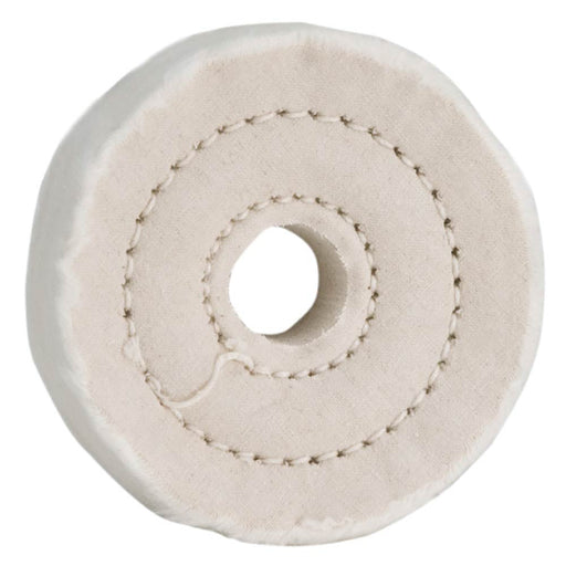 Woodstock Buffing Wheel 3 Inch 40 Ply 5/8 Hole Loose Muslin D3186 - ToolPlanet