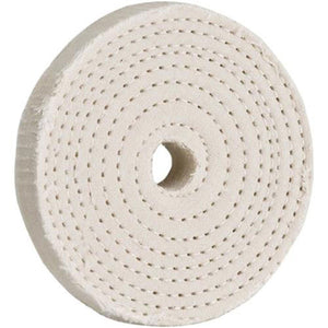 Woodstock Buffing Wheel 3 Inch x 40 Ply Spiral Sewn Cotton D2499 - ToolPlanet