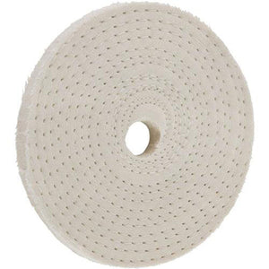 Woodstock Buffing Wheel 4 Inch 30 Ply 5/8 Hole Spiral Sewn D3177 - ToolPlanet