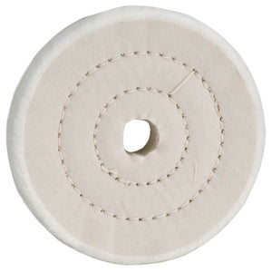 Woodstock Buffing Wheel 4 Inch 40 Ply 5/8 Hole Loose Muslin D3187 - ToolPlanet