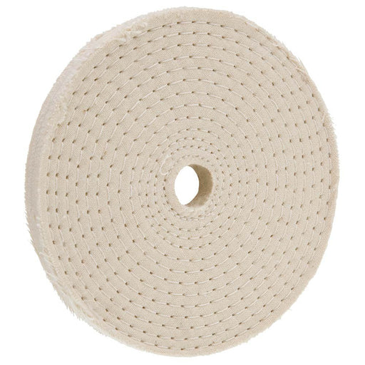 Woodstock Buffing Wheel 4 Inch x 30 Ply Spiral Sewn Cotton D2496 - ToolPlanet