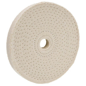 Woodstock Buffing Wheel 4 Inch x 40 Ply Spiral Sewn Cotton D2500 - ToolPlanet