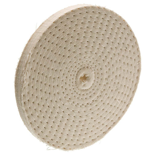 Woodstock Buffing Wheel 4 Inch x 40 Ply x 1/4 Inch Cotton D2495 - ToolPlanet