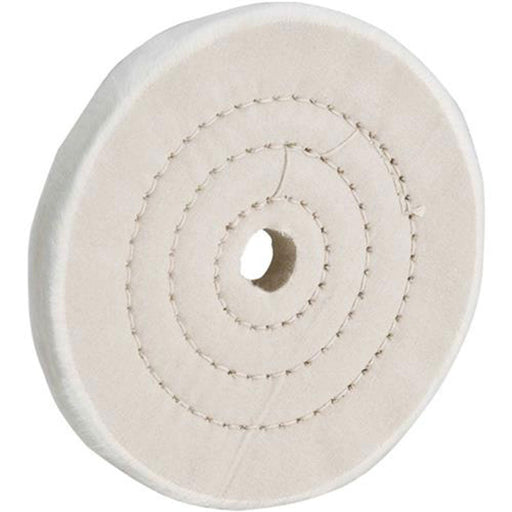 Woodstock Buffing Wheel 5 Inch 40 Ply 5/8 Hole Loose Muslin D3188 - ToolPlanet