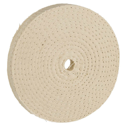 Woodstock Buffing Wheel 5 Inch 60 Ply Spiral Sewn Cotton D2506 - ToolPlanet