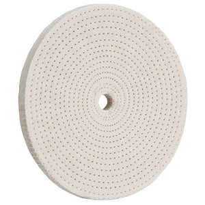 Woodstock Buffing Wheel 6 Inch 40 Ply Spiral Sewn Cotton D2504 - ToolPlanet