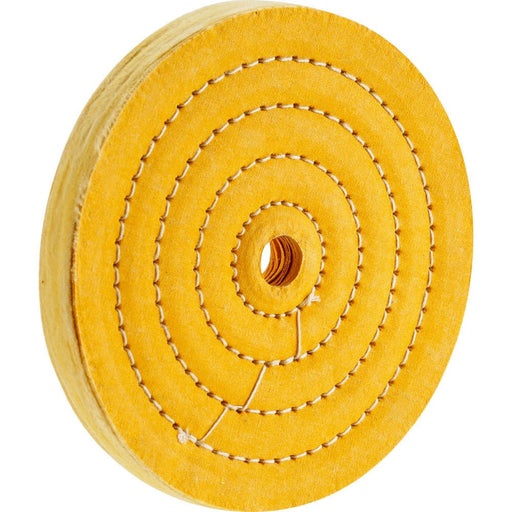 Woodstock Buffing Wheel 6 Inch 50 Ply 5/8 Hole Loose Muslin D3191 - ToolPlanet