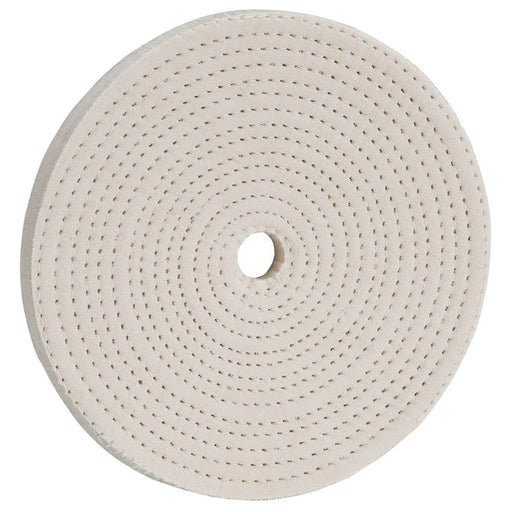 Woodstock Buffing Wheel 6 Inch x 40 Ply 5/8 Hole Spiral Sewn D3181 - ToolPlanet