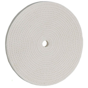 Woodstock Buffing Wheel 8 Inch 40 Ply 5/8 Hole Spiral Sewn D3182 - ToolPlanet