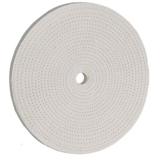 Woodstock Buffing Wheel 8 Inch 40 Ply 5/8 Hole Spiral Sewn D3182 - ToolPlanet