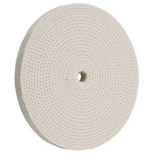 Woodstock Buffing Wheel 8 Inch 60 Ply 5/8 Hole Spiral Sewn D3185 - ToolPlanet