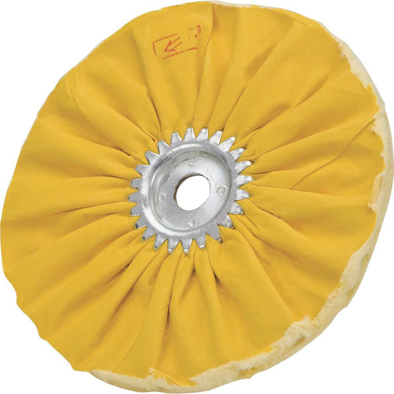 Woodstock Buffing Wheel Hard Cotton Airway 8 Inch 5/8 x 3/4 Hole D3092 - ToolPlanet