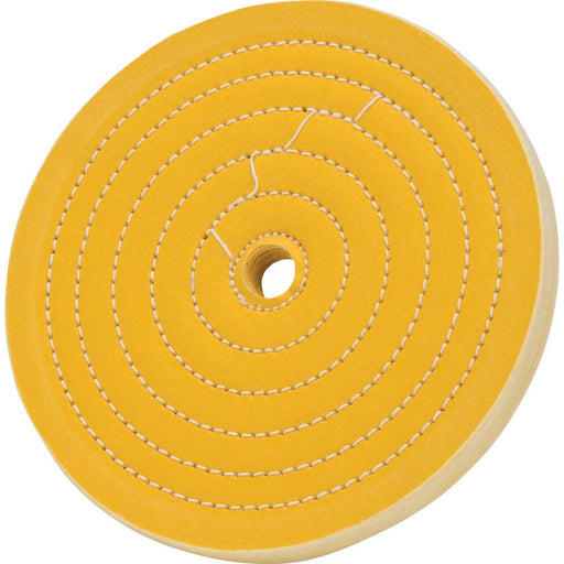 Woodstock Buffing Wheel Hard Muslin 8 Inch 50 Ply 3/4 Hole D3090 - ToolPlanet