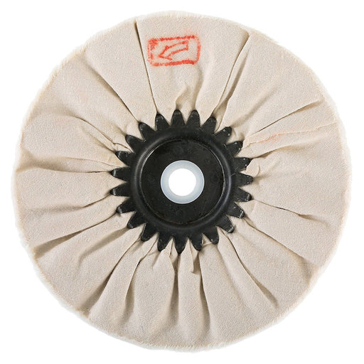 Woodstock Buffing Wheel Soft Cotton Airway 6 Inch 12 Ply 5/8 D3194 - ToolPlanet