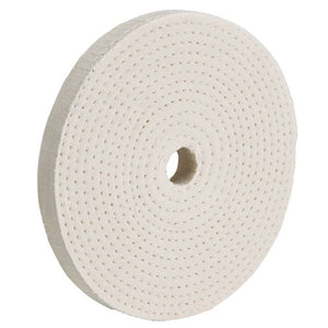 Woodstock Buffing Wheel Soft Spiral Sewn 6 Inch 60 Ply 3/4 Hole D3084 - ToolPlanet