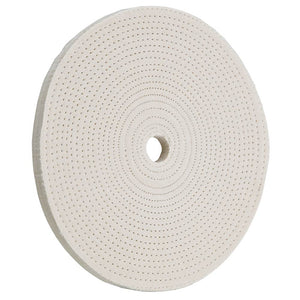 Woodstock Buffing Wheel Soft Spiral Sewn 8 Inch 40 Ply 3/4 Hole D3085 - ToolPlanet