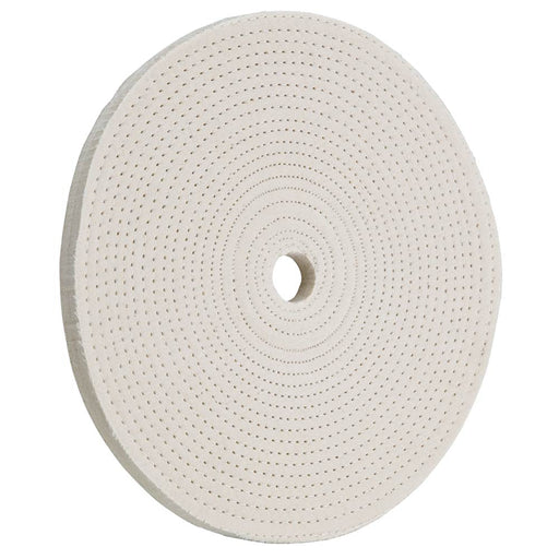 Woodstock Buffing Wheel Soft Spiral Sewn 8 Inch 40 Ply 3/4 Hole D3085 - ToolPlanet