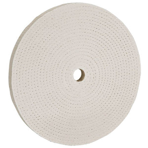 Woodstock Buffing Wheel Soft Spiral Sewn 8 Inch 60 Ply 3/4 Hole D3086 - ToolPlanet