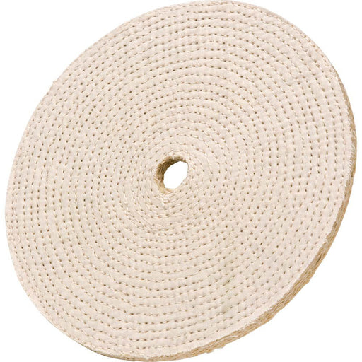 Woodstock Hard Spiral Sewn Buffing Wheel 8 Inch 1/2 In 3/4 Hole D3094 - ToolPlanet