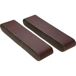 Woodstock Sanding Belt 100 grit Aluminum Oxide 4 x 36 In. 2 pack D1251 - ToolPlanet