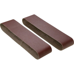 Woodstock Sanding Belt 100 grit Aluminum Oxide 6 x 48 In. 2 pack D1258 - ToolPlanet